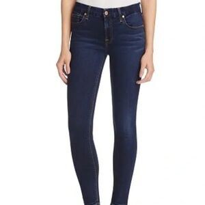 26  7 For All Mankind The Mid-Rise Skinny Dark Wash